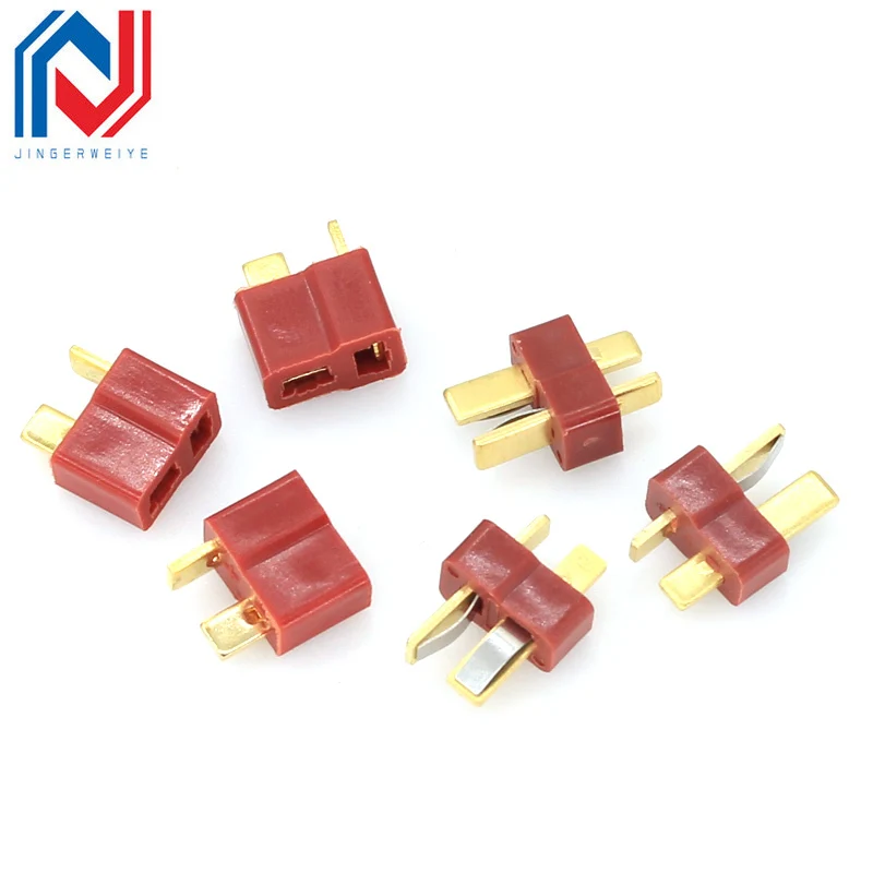 10PCS T-plug connector T-power connector Male/female A pair of male and female connectors are connected to a plug-in cable