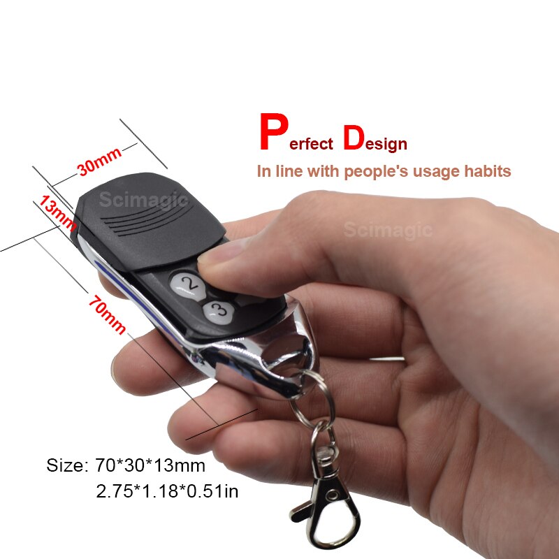 Wisniowski Hand Zender Afstandsbediening 4 Kanaals 433Mhz Garage Remote Gate Control Rolling Code