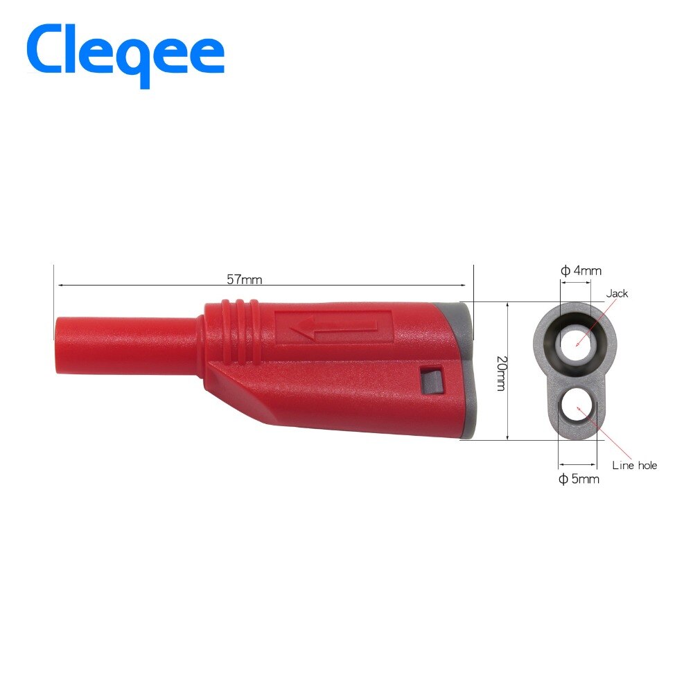 P3005 Lassen/Montage 4mm Stapelen Veiligheid Banana Plug Lassen-gratis Multimeter Connector