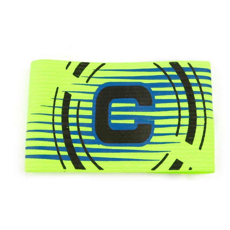 1 Pc Football Captain Armband Elastic Adjustable Arm Band Leader Soccer Competition: Green