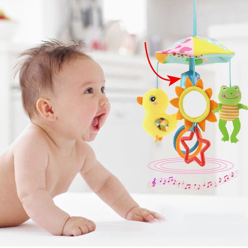 2 pz Giocattoli Del bambino Sveglio Animale Sonagli per Bambini Presepe mobile Neonati Giocattolo per Passeggino Carrello infantile Giocattolo Della Peluche, a & B