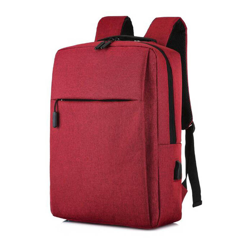 15.6 inch Laptop Usb Backpack School Bag Rucksack Anti Theft Men Backbag Travel Daypacks Male Leisure Backpack Mochila: Wine Red