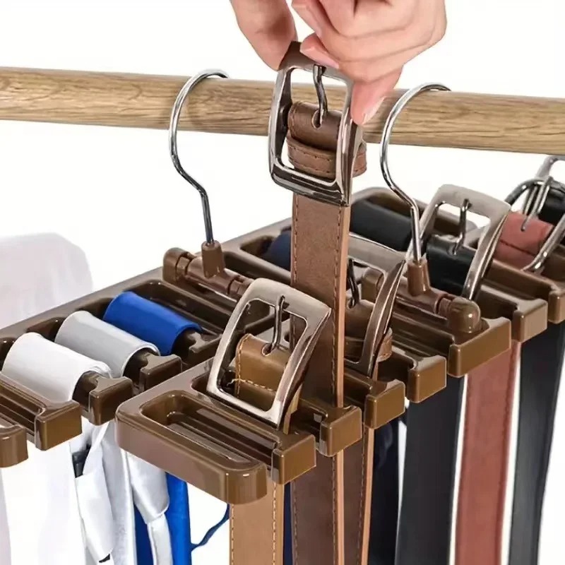 5-in-1 magische Hosenständer-Kleiderbügel für den Haushalt, Edelstahl, zusammenklappbar, Hosenständer, Krawattenaufhänger, Regale, Schrank, Konvertierung, Organizer