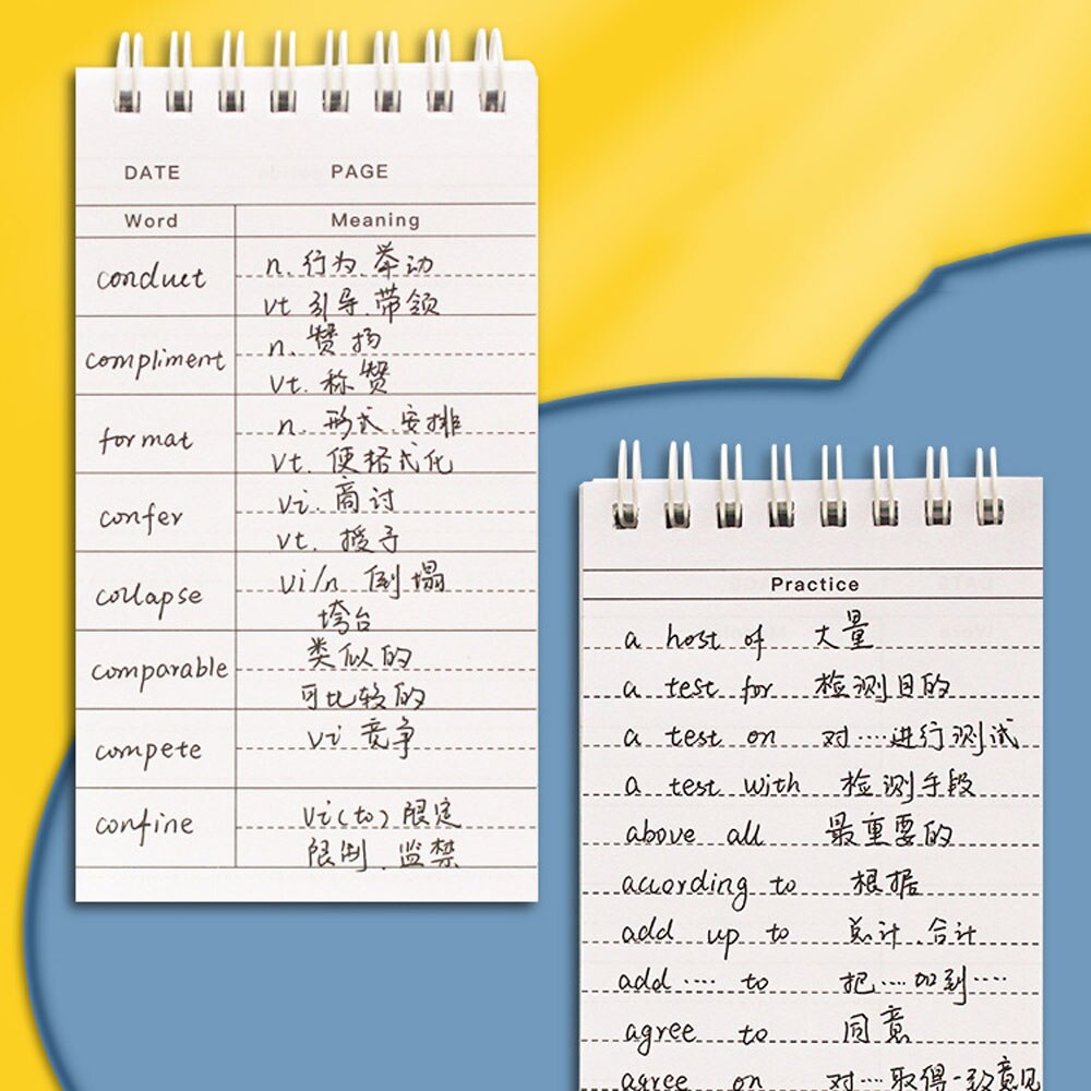 School Stationery Mini Words Book Vocabulary Notebook language learning memory book small wordbook Student Supplies