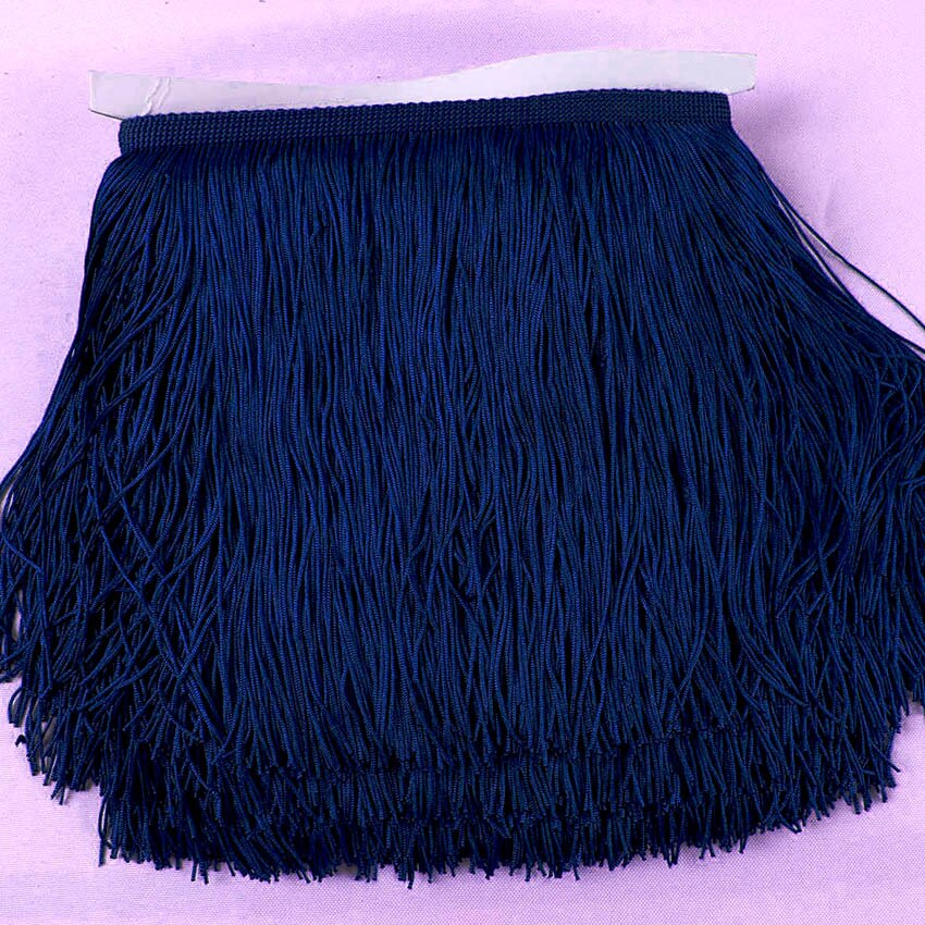 10 Yards/lot Lace Fringe Tassel Polyester Lace Trim Lint DIY Gordijn Latin Jurk Podium Kledingstuk 15 cm/ 20 cm/30 cm Breed: M / YELLOW
