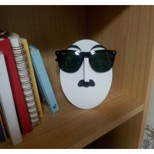 Popular EVA Korean Style Sunglass Display Sticker Props Eyewear Holder Face-Model Showcase Glasses Showing Rack Stand Sticky