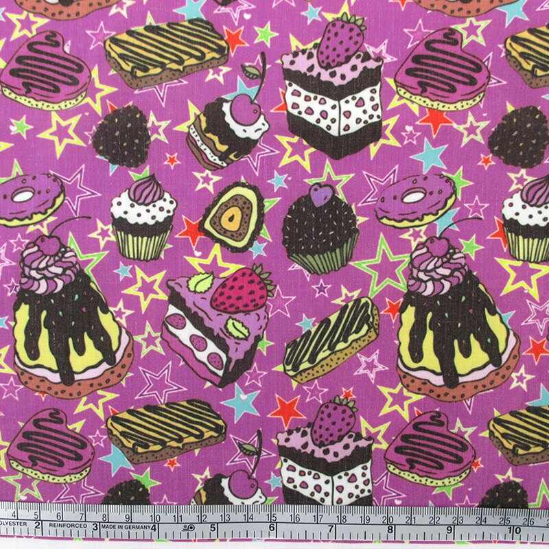 50*145cm Kuchen Lutscher Gedruckt Polyester Baumwolle Stoff Gewebe freundlicher Heimat Textil DIY Stoff NäHenne Tilda Puppe, 1Yc695: 1042315001