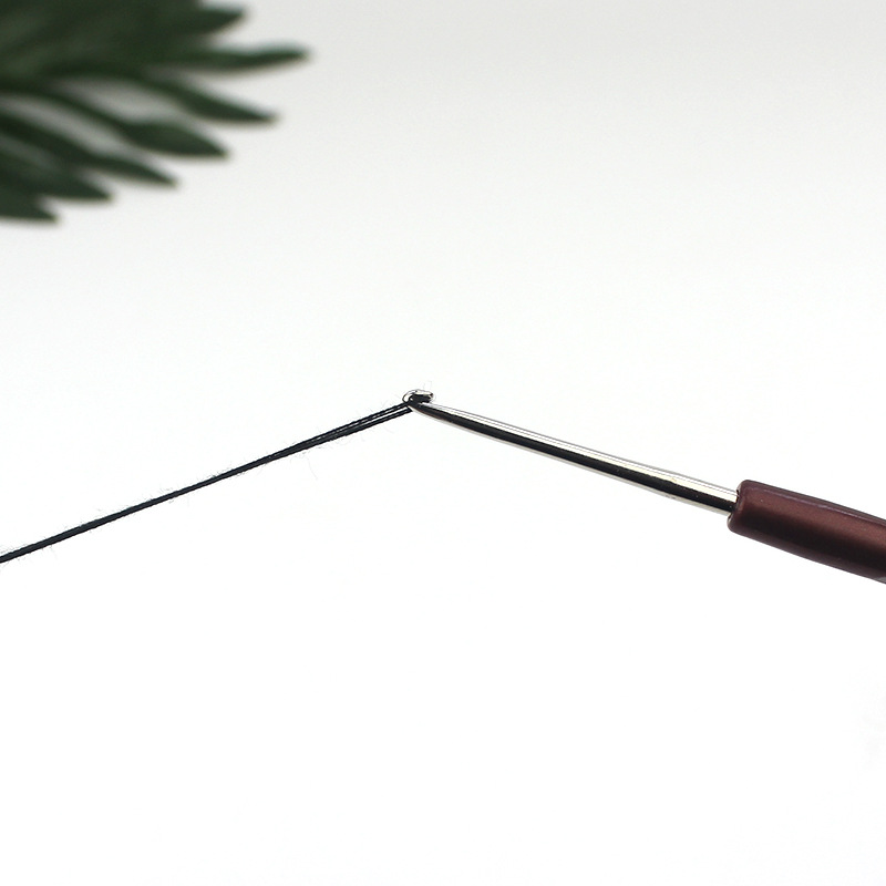 0.5-2.5mm Crochet Hooks With Plastic Handle Micro Crochet Needle For Knitting Lace Trim DIY Knitting Tools Supplies