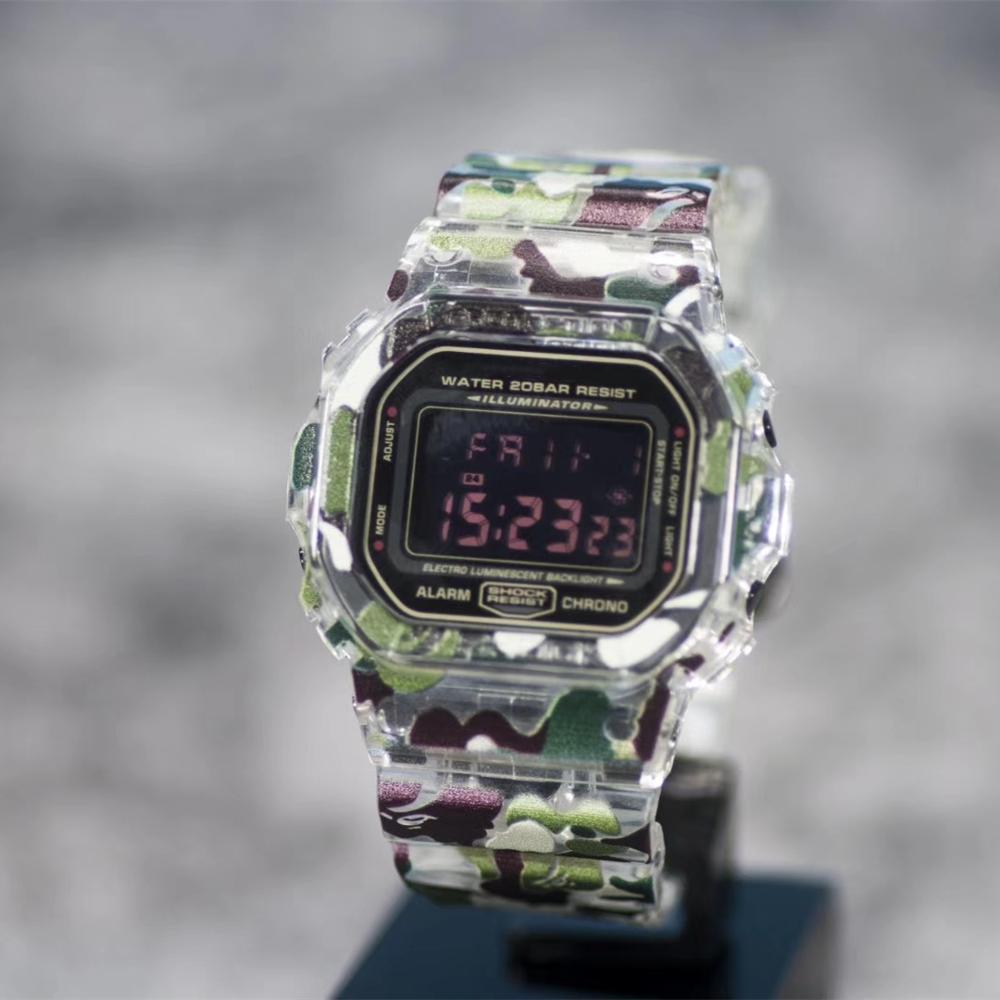 Camouflage Horlogeband Band Horloge Bezel Voor DW5600 5610 Serie DW/GW5000 Bezel Armband met Metalen Sluiting en Gereedschap