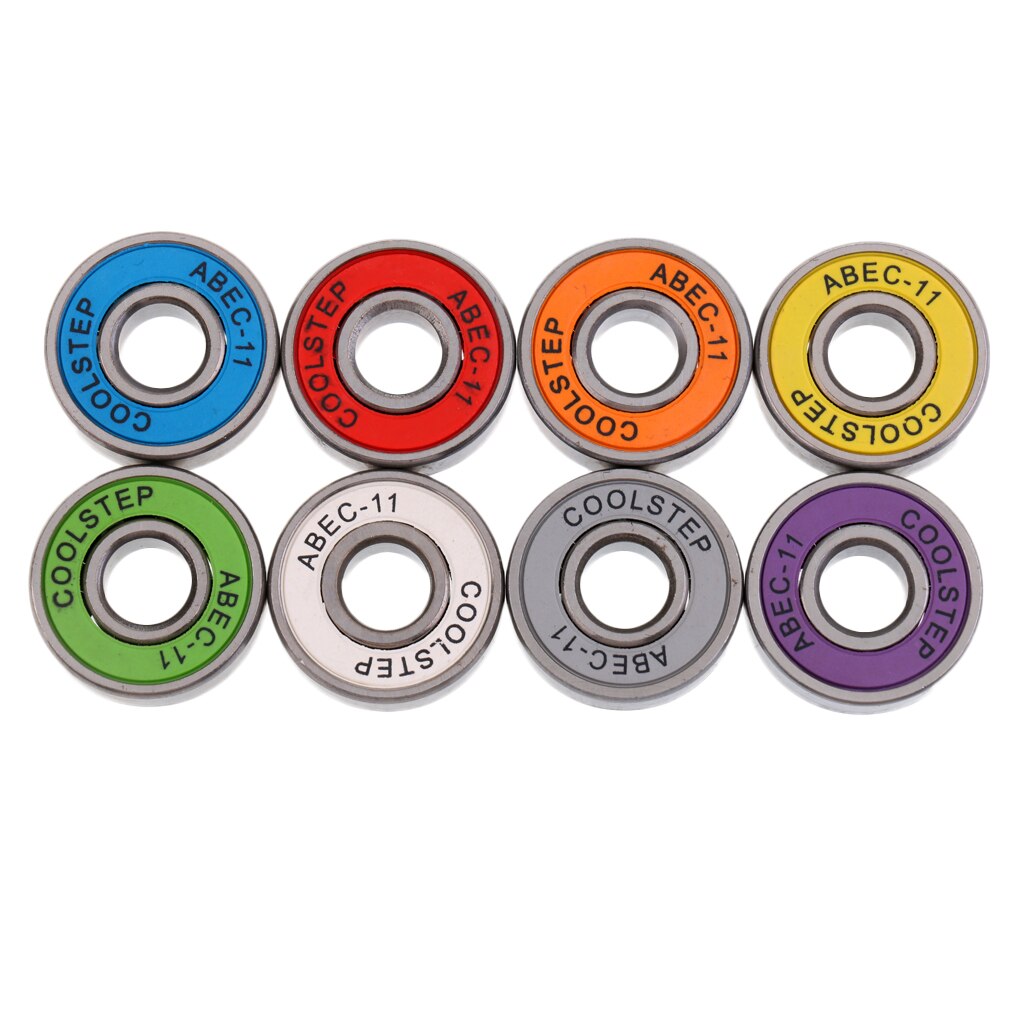 8 stück Pro Skateboard Lager ABEC 11 Hohe Abgrifffeste Skateboard Roller Inline und Roller Skates Lager