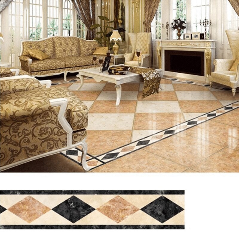Waterproof Marble Styled Tiles Sticker PVC Self-Adhesive Ceramics Floor Stickers