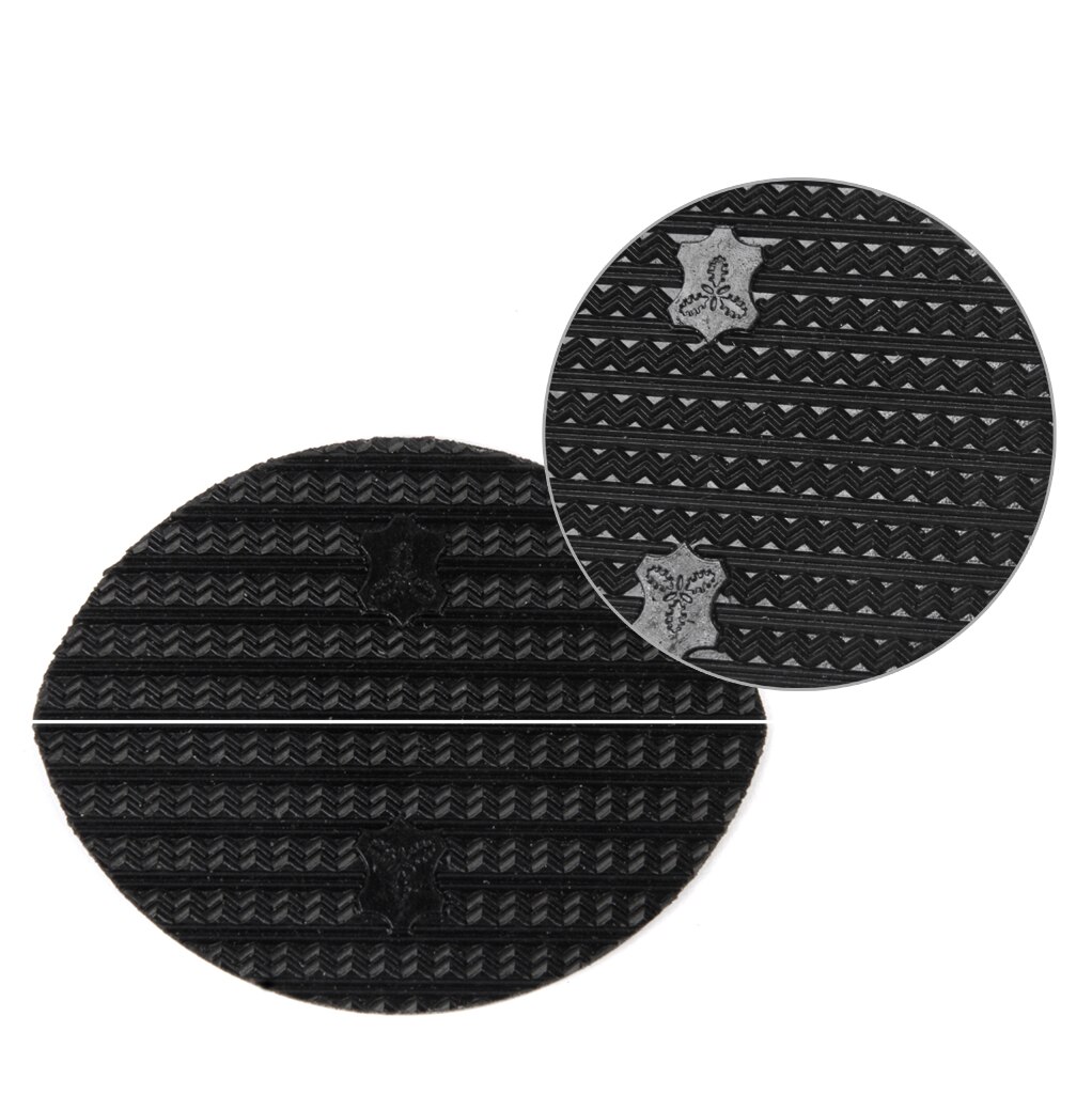 2 Paar Stok Op Schoen Hak Tips Rubber Schoen Reparatie Onderdelen Dikte S M 3/6Mm
