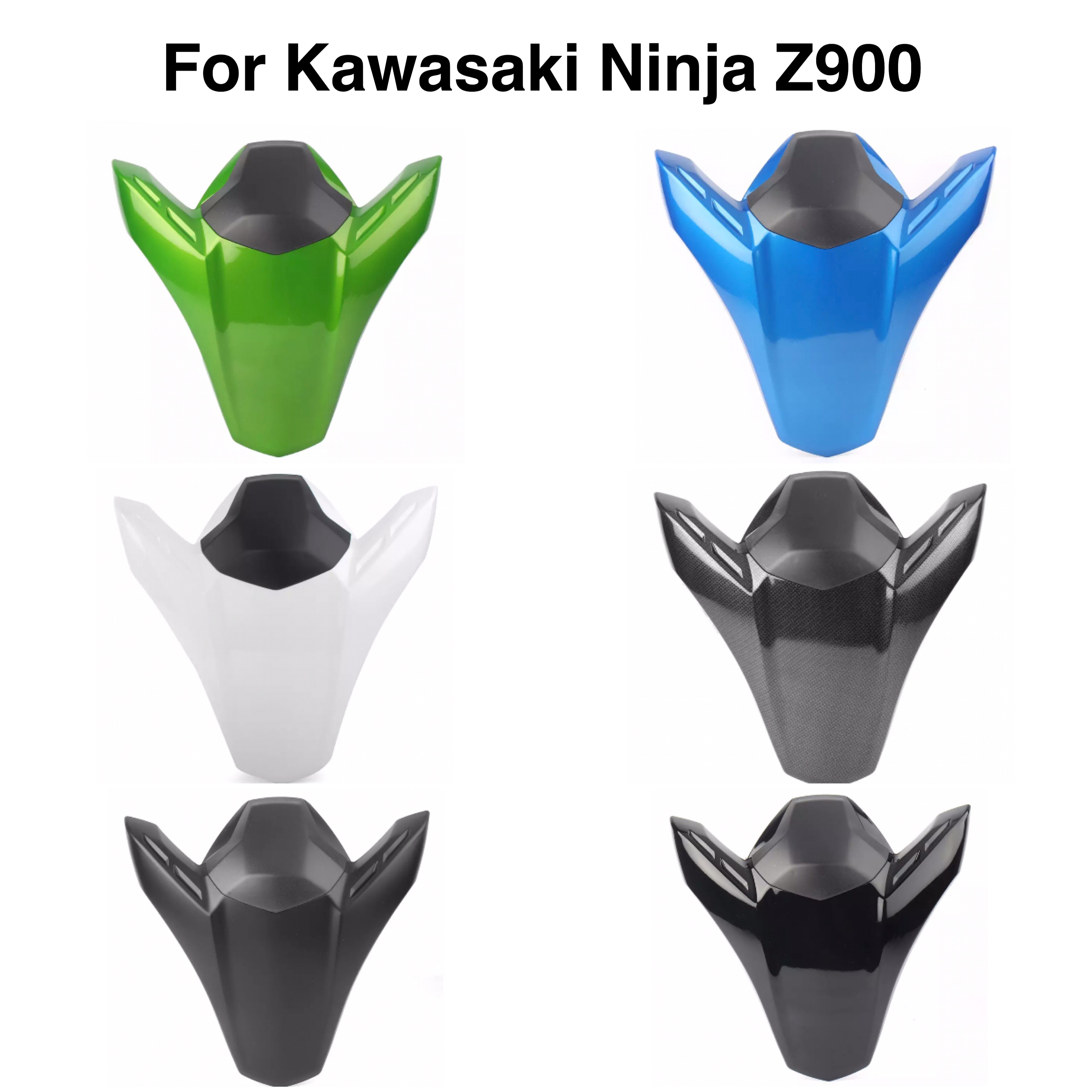 Cubierta de asiento trasero para Kawasaki Ninja, protector de asiento trasero negro mate para motocicleta Kawasaki Ninja Z900 Z 900 17 18 19