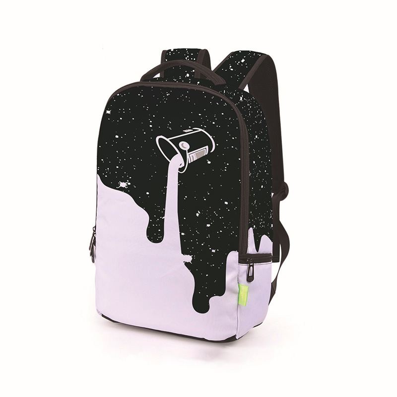 DIOMO Teenager Trend 3D Splash Ink Graffiti Colorful Eye Backpack for Men School Backpack for Boy and Girl Kids: 5 Graffiti