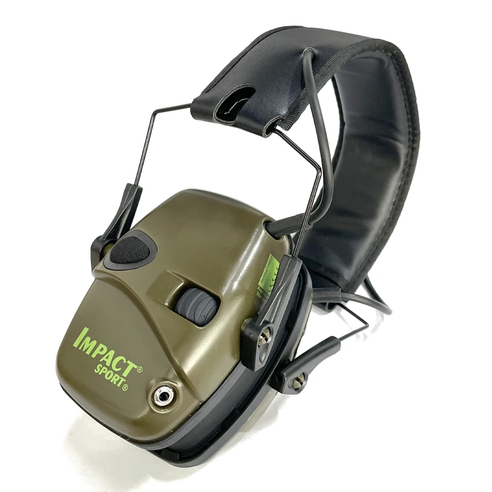 Aktive Headset-Kopfhörer zum Schießen, elektronischer Gehörschutz, Gehörschutz, Geräuschreduzierung, aktiver Jagd-Ohrenschützer: Weiß