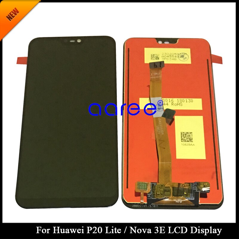 Getestet Grade AAA 5,48 "Für HUAWEI P20 Lite LCD Display Für Huawei P20 Lite Nova 3E LCD Screen Display touch Digitizer Montage