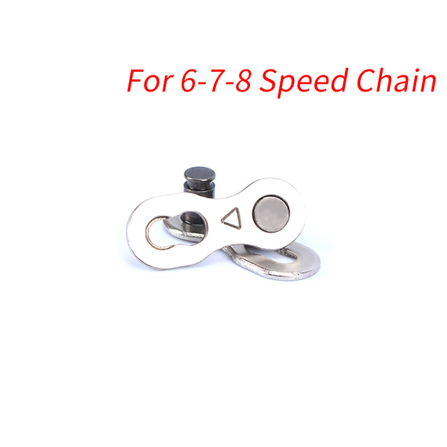 Fahrradkette Link Verbinder Gelenke MTB Rennrad Kette Fehlende Schnellverbinder Master Link für 6 7 8 9 10 11 12S Geschwindigkeitskette: WHITE