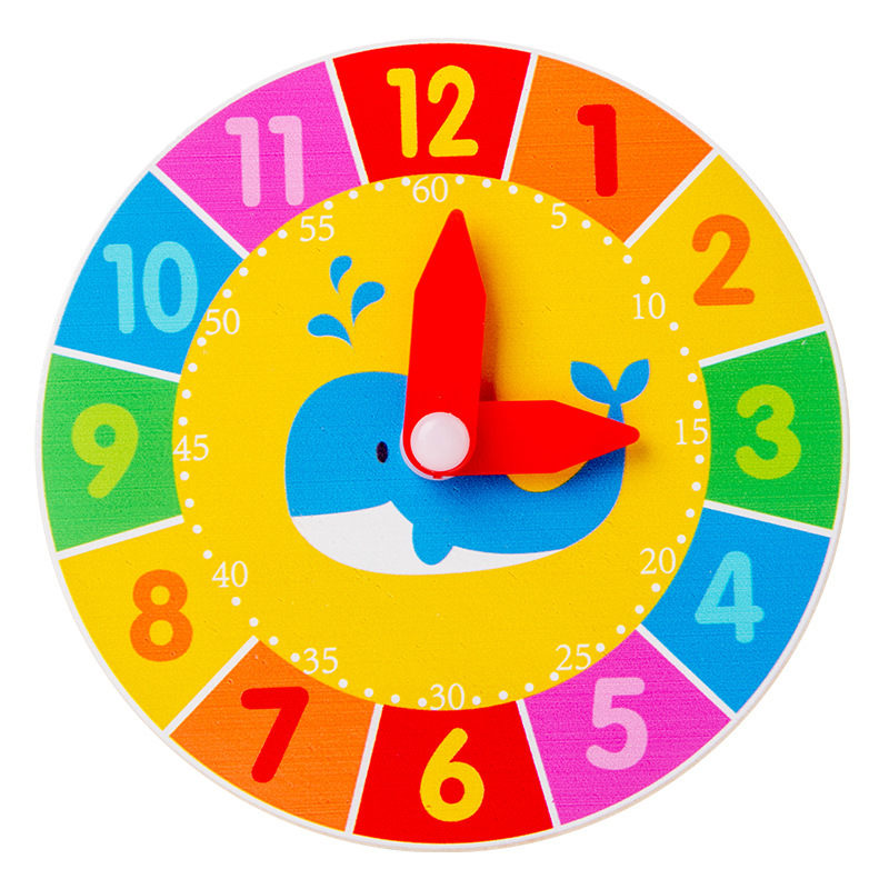 Montessori freundlicher Uhr Spielzeug Kognitiven Digital Zeit Spaß Lernen Spiele Uhren FrüHenne Lernen Pädagogisches Spielzeug Für freundlicher: violett
