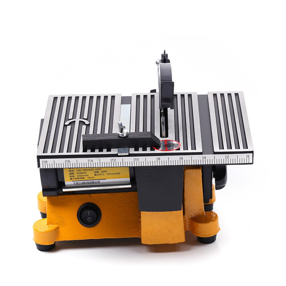 220V multifonction Mini banc scie bois acier verre tuile Machine de découpe bricolage circulaire coupe lame de scie