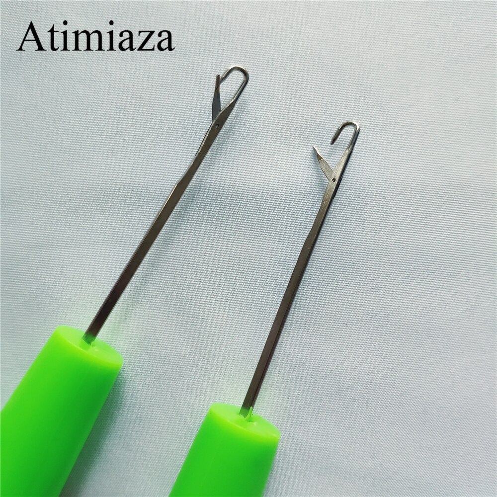 Plastic Knitting and Crochet Needles for Jumbo Braiding Twist Hair 15Cm/6Inch Pulling Needle Plastic Wig Needle Crochet Hook