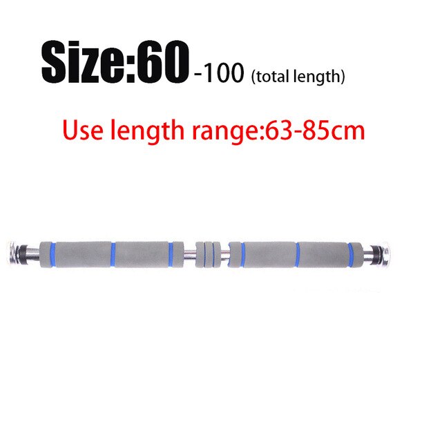 Adjustable Door Horizontal Bars Steel Home Gym Workout Chin push Up Pull Up Training Bar Sport Fitness Sit-ups Equipment: Gray