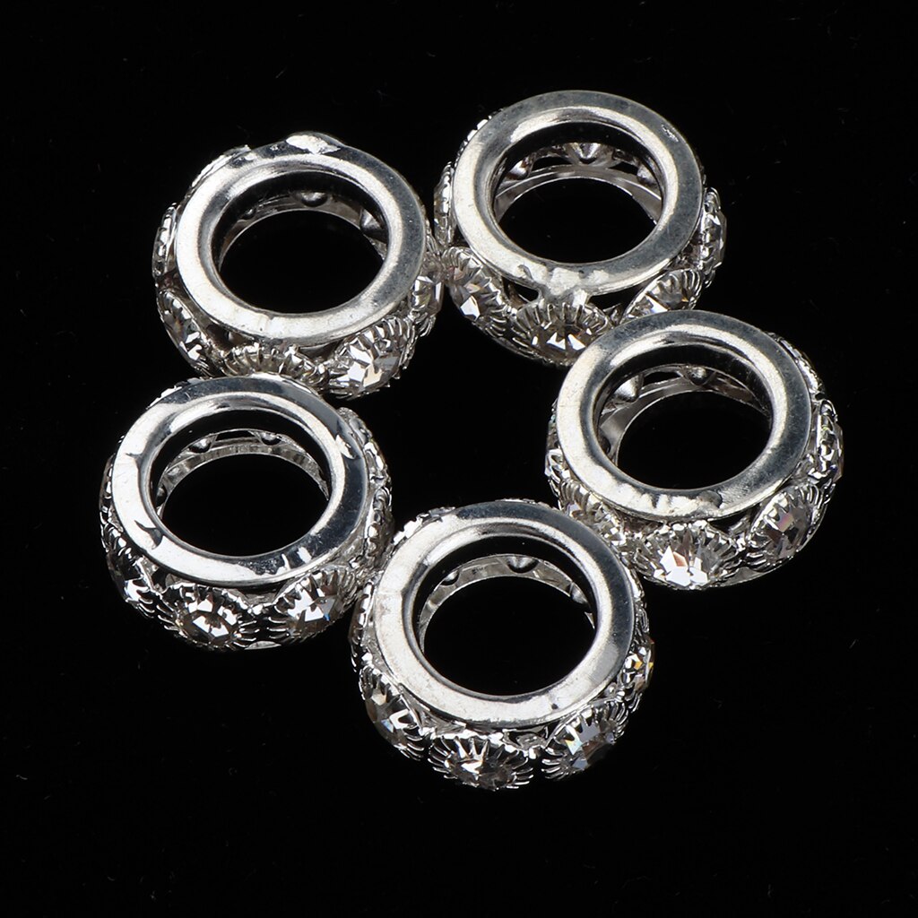 5x Dread Lock Dreadlocks Braiding Clips Metal Cuffs Hair Jewelry Decoration