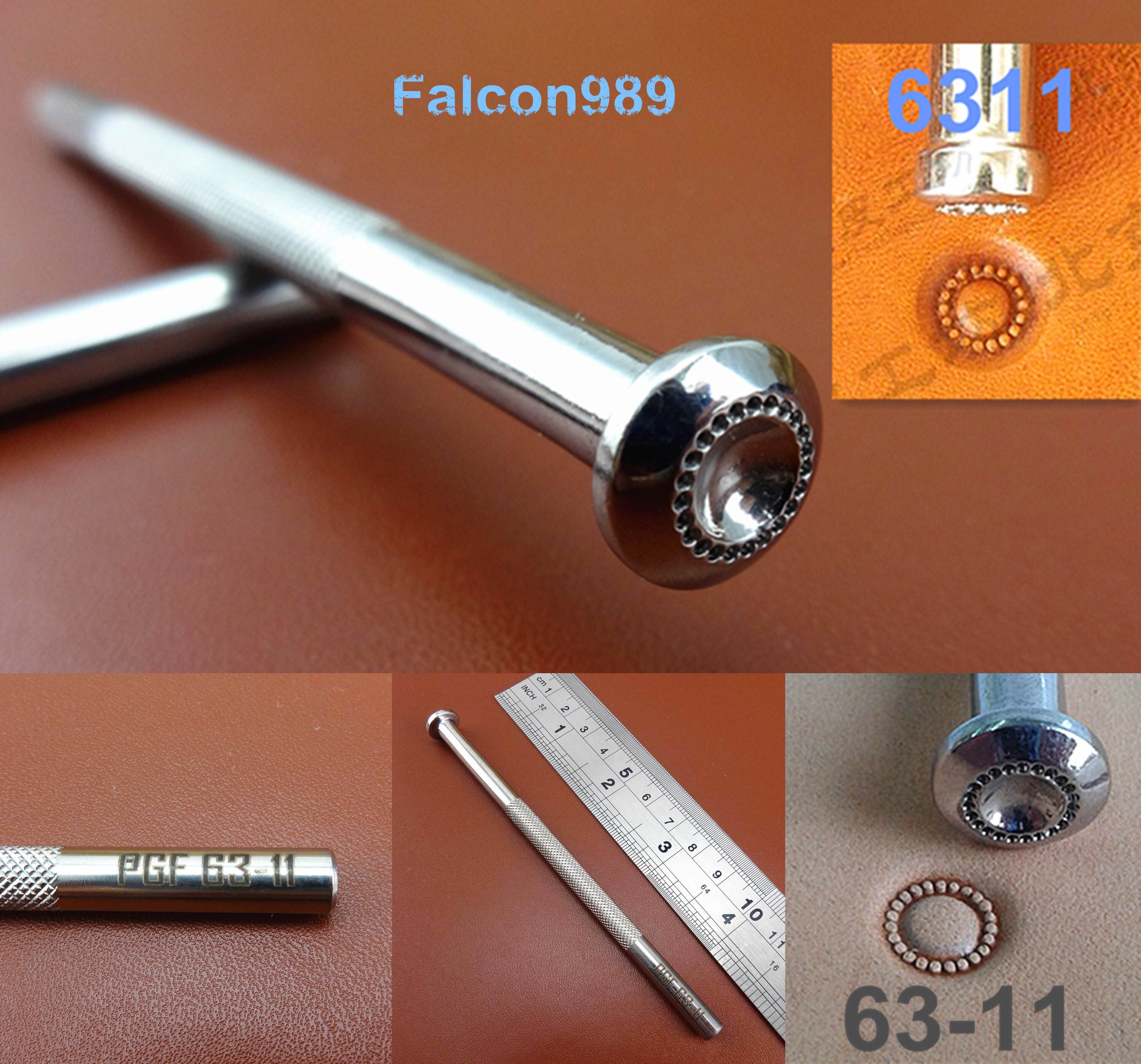 1pc Rvs Leather Craft Carving Stempelen Stempel Punch Stamper Tool Master Lederen Stamper-Beitel Prikken Iron Priem