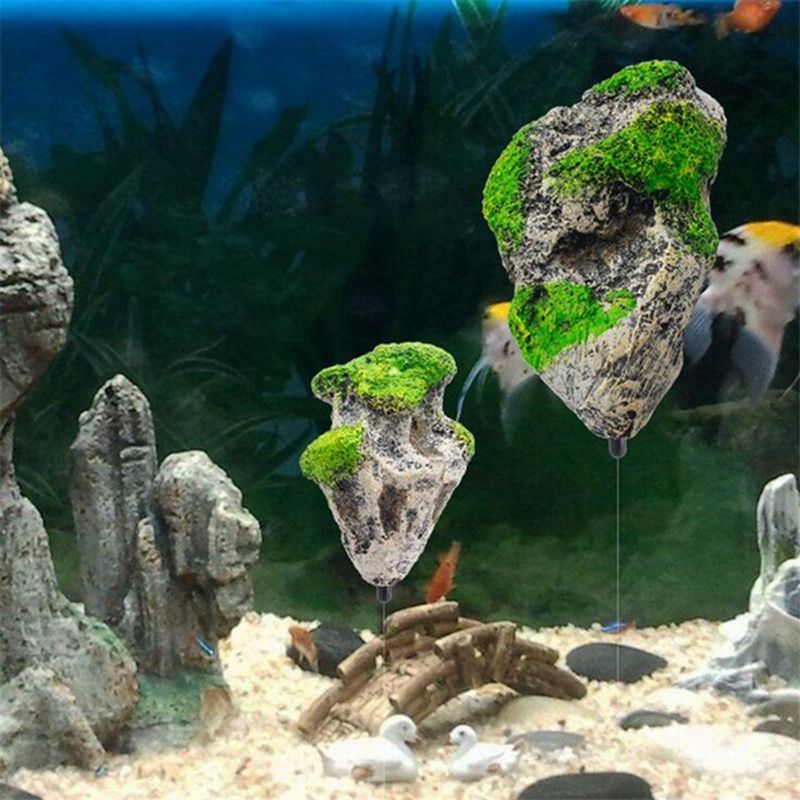 1PC Floating Rock Suspended Artificial Stone Aquarium Decor Fish Tank Decoration Floating Pumice Flying Rock Ornament S/M/L