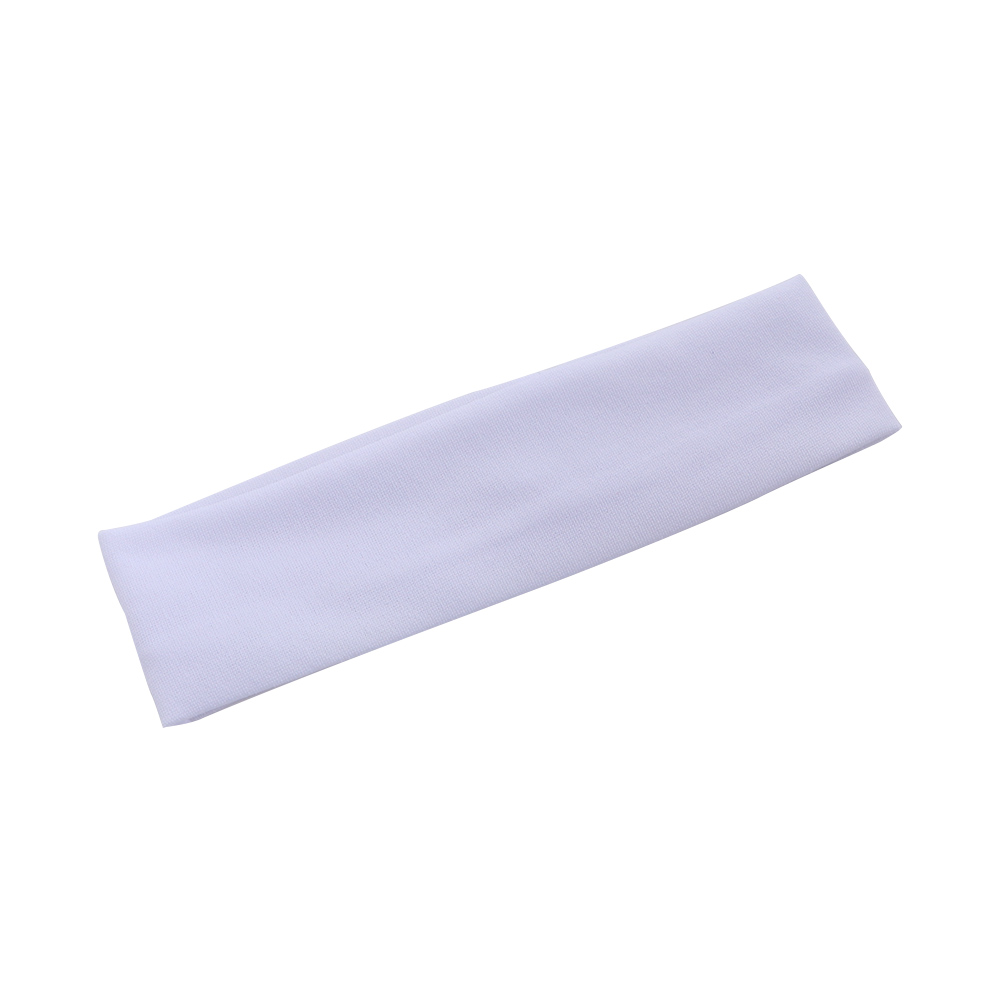 1pc women's/men's 19- color elastic yoga headband, running sweatband, outdoor gym hair band, turban fitness bandage, sports accessory: White