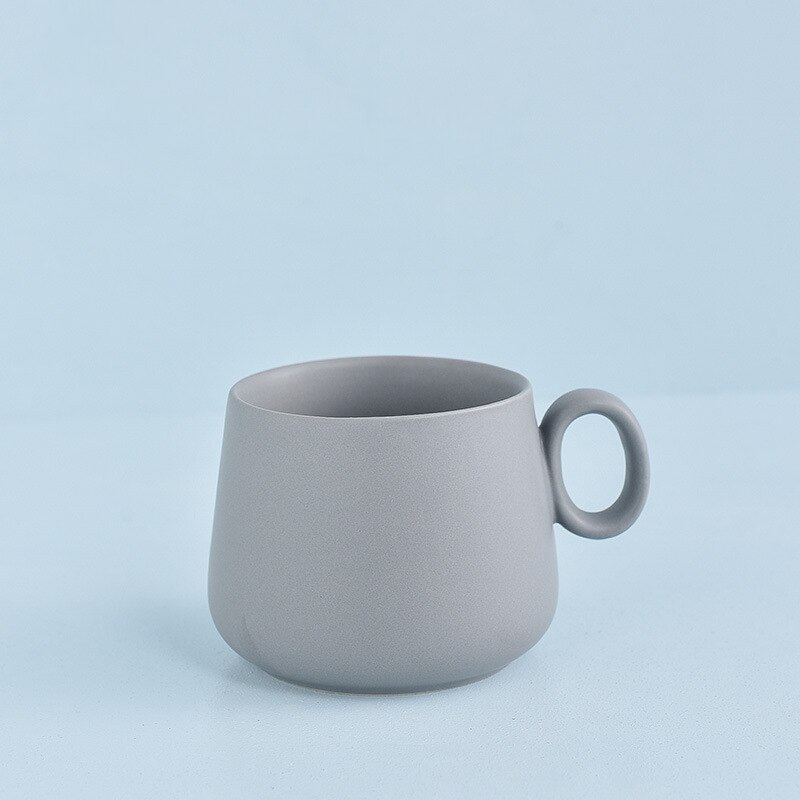 Kreative regenbogen keramik kaffee becher pastell farbe nette Tee Becher tasse tazas de Cafe tassen und becher neuheit latte becher: grau
