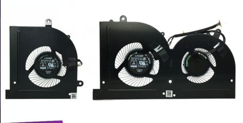 ventilador de refrigeración para MSI GS62, GS63VR, GS63, GS73, GS73VR, MS-16K2, MS-17B1, Stealth Pro, CPU, BS5005HS-U2F1, GPU, Enfriador de BS5005HS-U2L1: 2 FANS