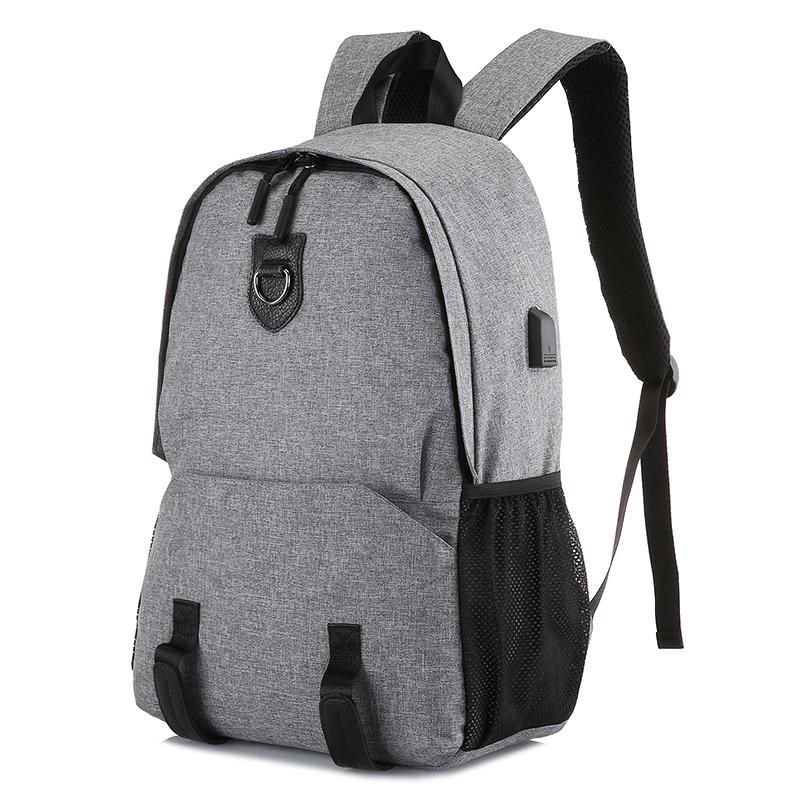 sac à dos hommes sac à dos sangles voyage sac à dos sacs d'école pour adolescents garçons ordinateur portable cahier mâle Mochila: Gray