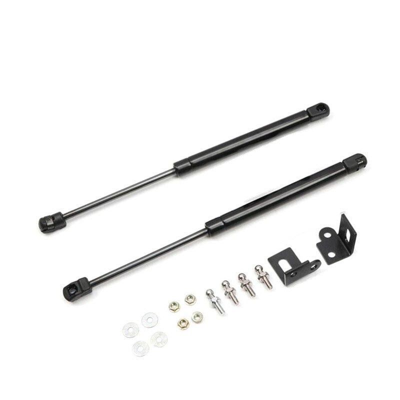 2pcs Car Front Engine Hood Bonnet Cover Spring Shock Gas Struts Lift Supports Props Rods Steel For Ford Mustang -