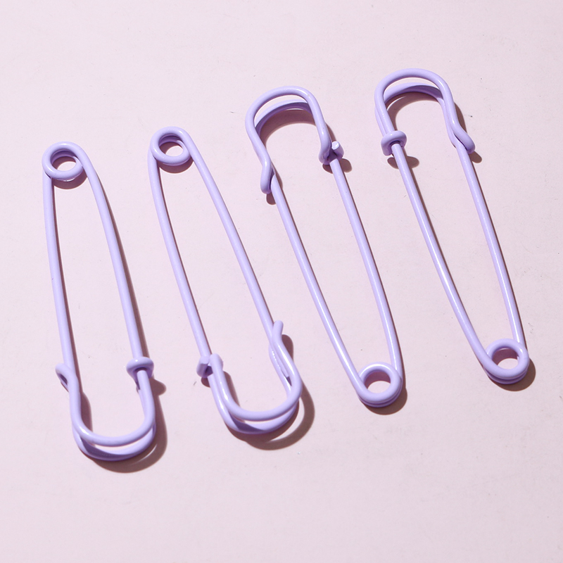 10 pzas, alfileres de seguridad de 50x13mm, broche de Metal, alfileres de costura para ropa, pines de costura para etiquetas, manualidades, accesorios para hacer joyas: Rosa