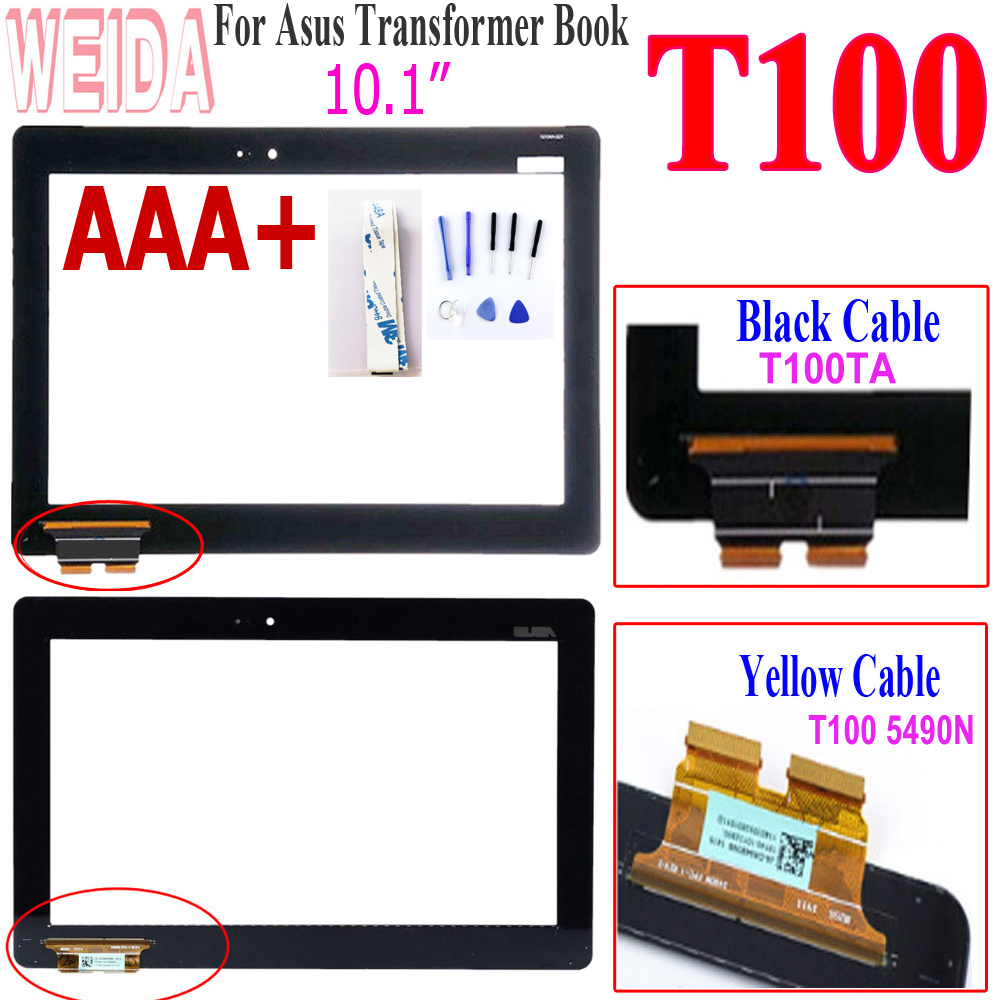 10.1 "til asus  t100 touch screen digitizer panel udskiftning til asus transformer bog  t100 t100ta 5490n b101 xan 02.0 touch