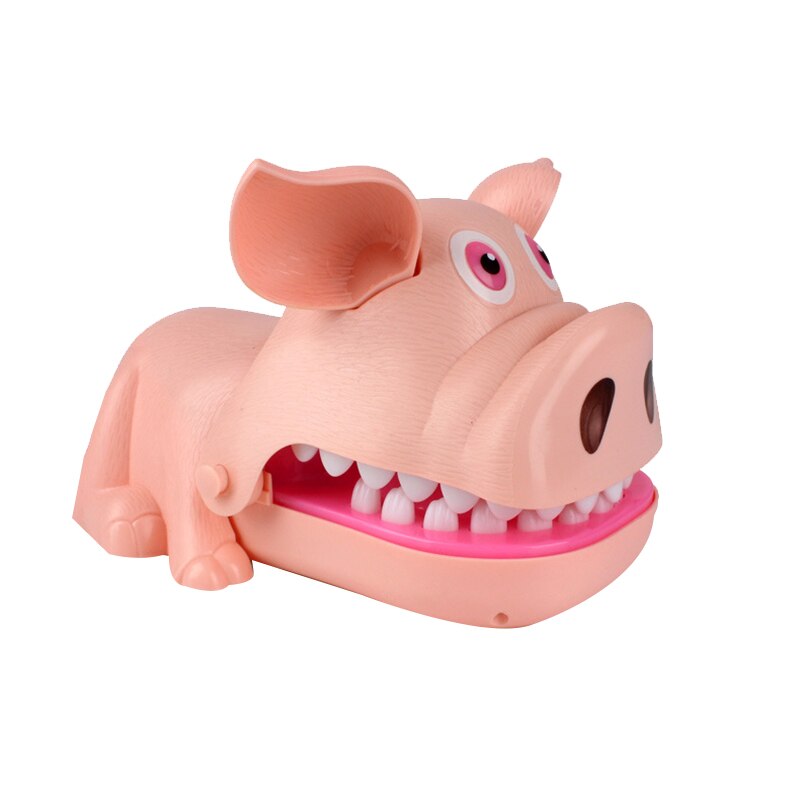 freundlicher Elektrische Beleuchtung Schwein Ordentlich Spielzeug Kreative Leucht Schwein Spiel klassisch Biss Finger Spielzeug Lustige Party-Spiel Spielzeug