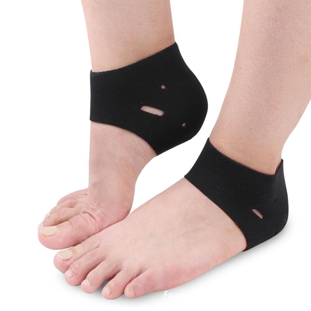 Mounchain 1 paire talon protecteur Anti-fissure couverture chaussettes cheville talon haute élasticité respirant protecteur