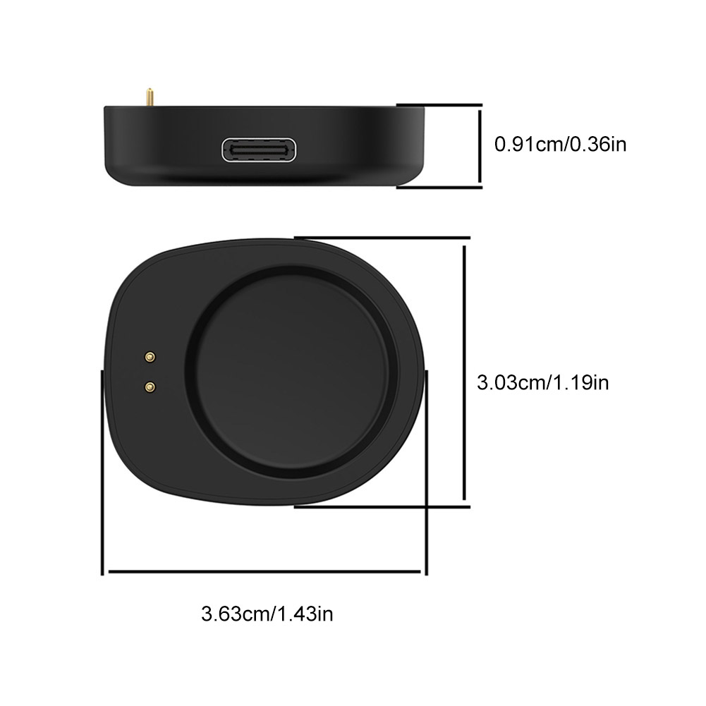 Adaptador de cargador, adaptador de base de carga, Base de cargador para reloj inteligente, convertidor de cargador magnético para Amazfit Balance A2286/T-Rex 3 A2322