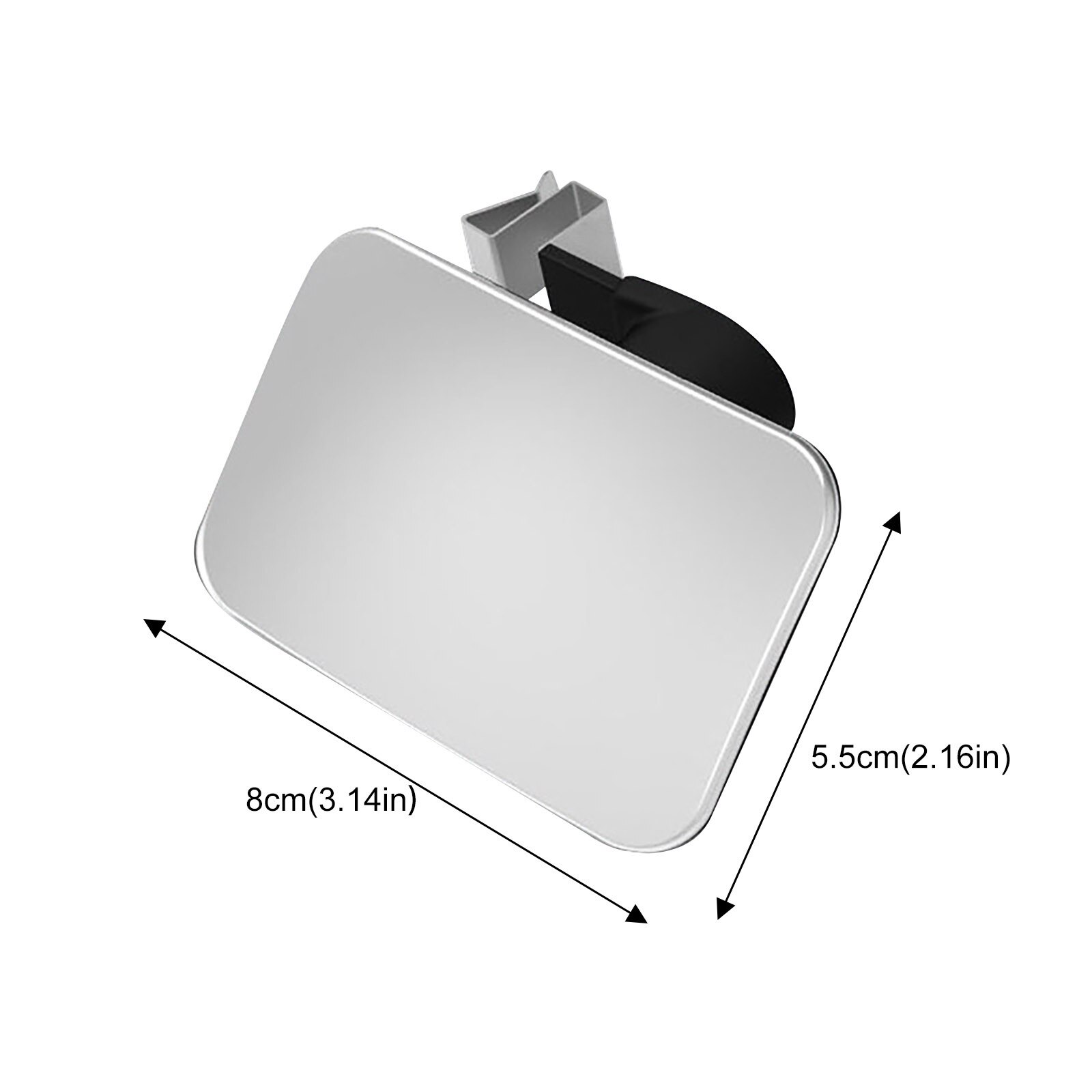 Car 360 Wide Angle rectangle Convex Mirror Car Vehicle Side Blindspot Blind Spot Mirror Wide Rear View Mirror Small Round Mirror