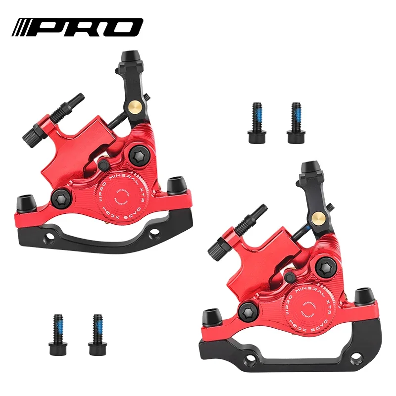 IIIPRO XC04 étrier de frein à disque de VTT à double Piston IS/PM hydraulique vtt ligne de vélo tirant le frein à disque: YELLOW