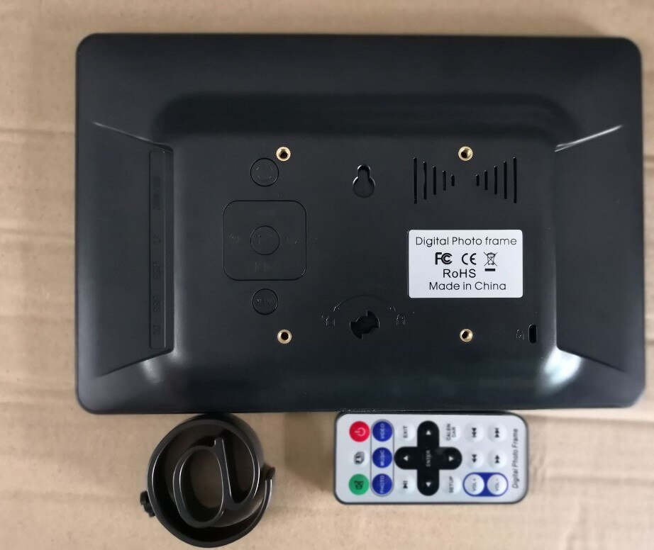 10.1 "HD fotografia cyfrowa obraz w ramie Mult-odtwarzacz multimedialny MP3 MP4 budzik na prezent: czarny / Au wtyczka