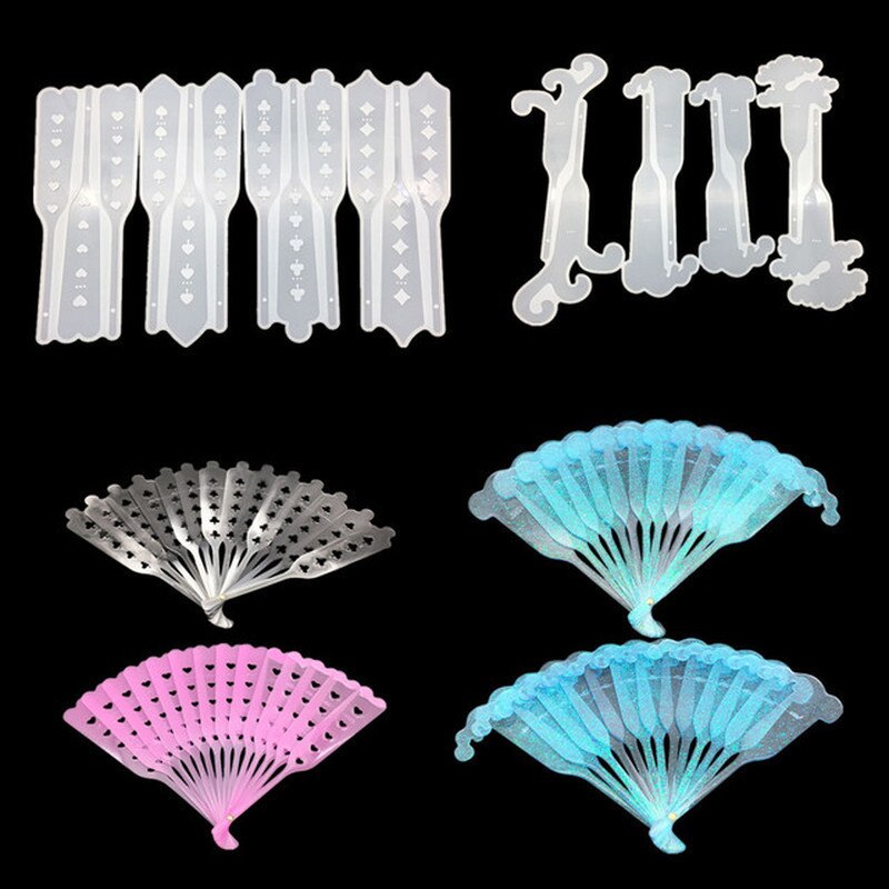 1 pc handwaaier siliconen mal uv epoxyhars voor het maken van sieraden, bladwijzers, handgemaakte decoratieve gereedschappen, kristal epoxy diy siliconen mal