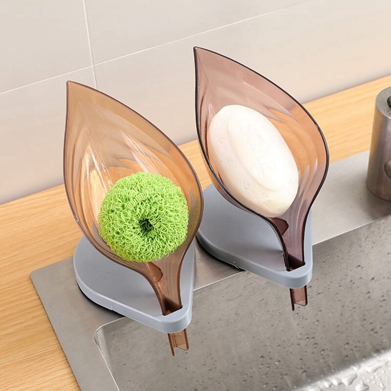 Kształt liścia mydelniczka mydło łazienkowe uchwyt danie tacka robić przechowywania mydło łazienkowe etui na uchwyt akcesoria robić łazienki gadżety robić łazienki