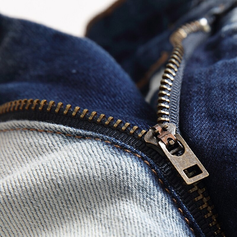 Broek Knie Gaten Geruïneerd De Originele Plus Size Casual Vier Seizoen Broek Plus Size Jeans Denim Mannen Ripped Gaten mode