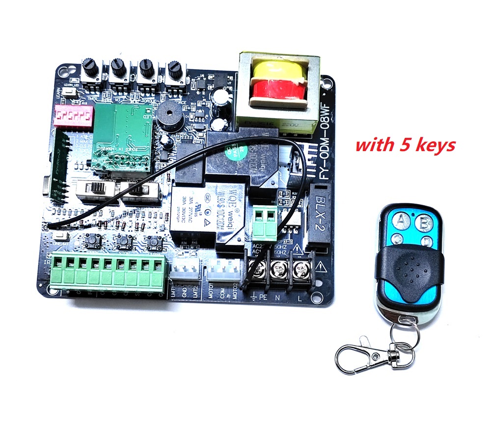 only 220V! or 110VTuya Smart WiFi Control Sliding Door Motor Control Board Card plate for sliding Gate Motor Door Opener: Blue