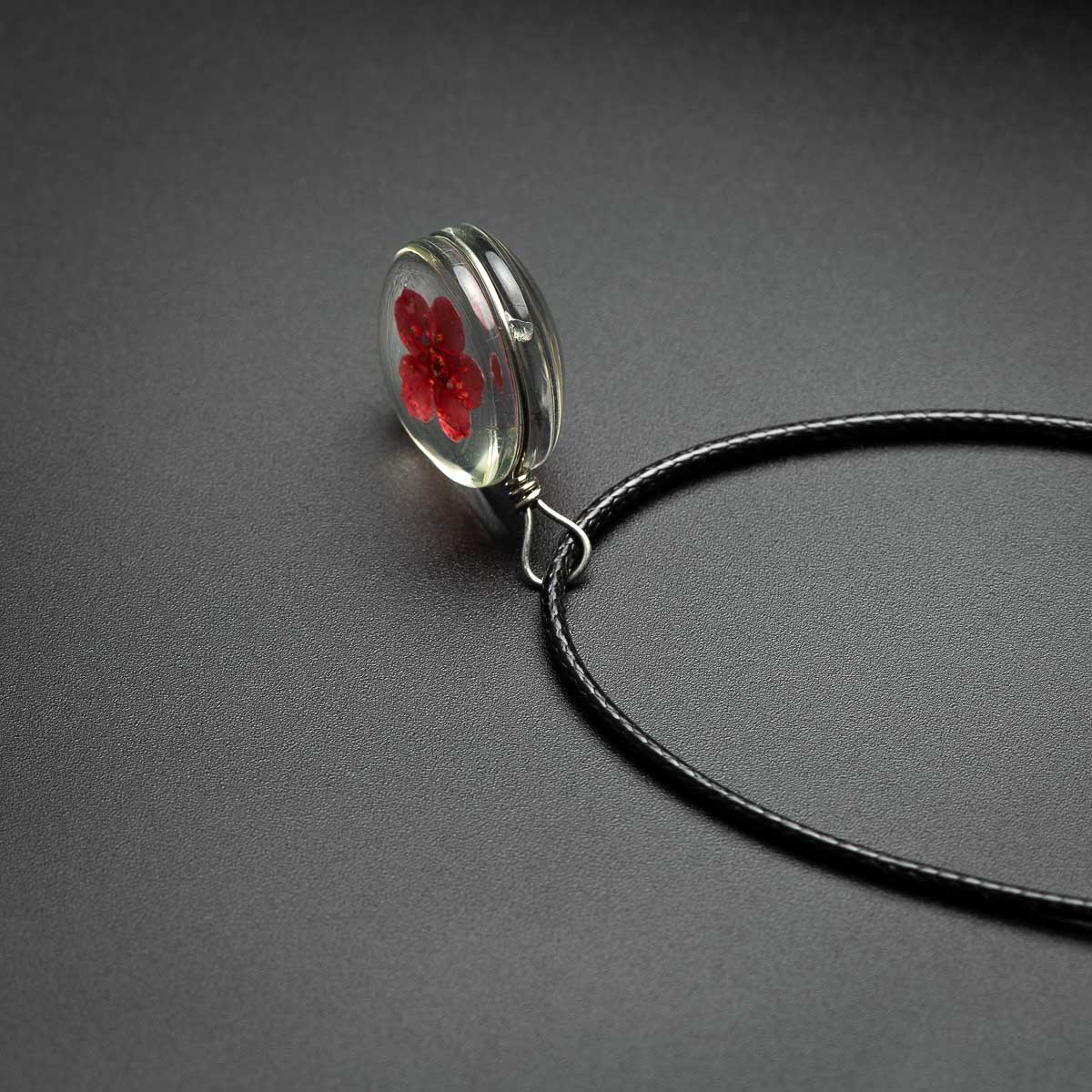 Blume in Glas halskette Anhänger glas Ball halsketten Klassische stil Schmuck # DY513