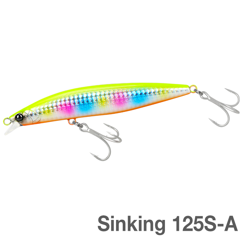 TSURINOYA High Strength Ultra-long Casting Sinking Minnow Stinger 125S 125mm 28g Saltwater Fishing Lure Artificial Hard Baits: WHITE
