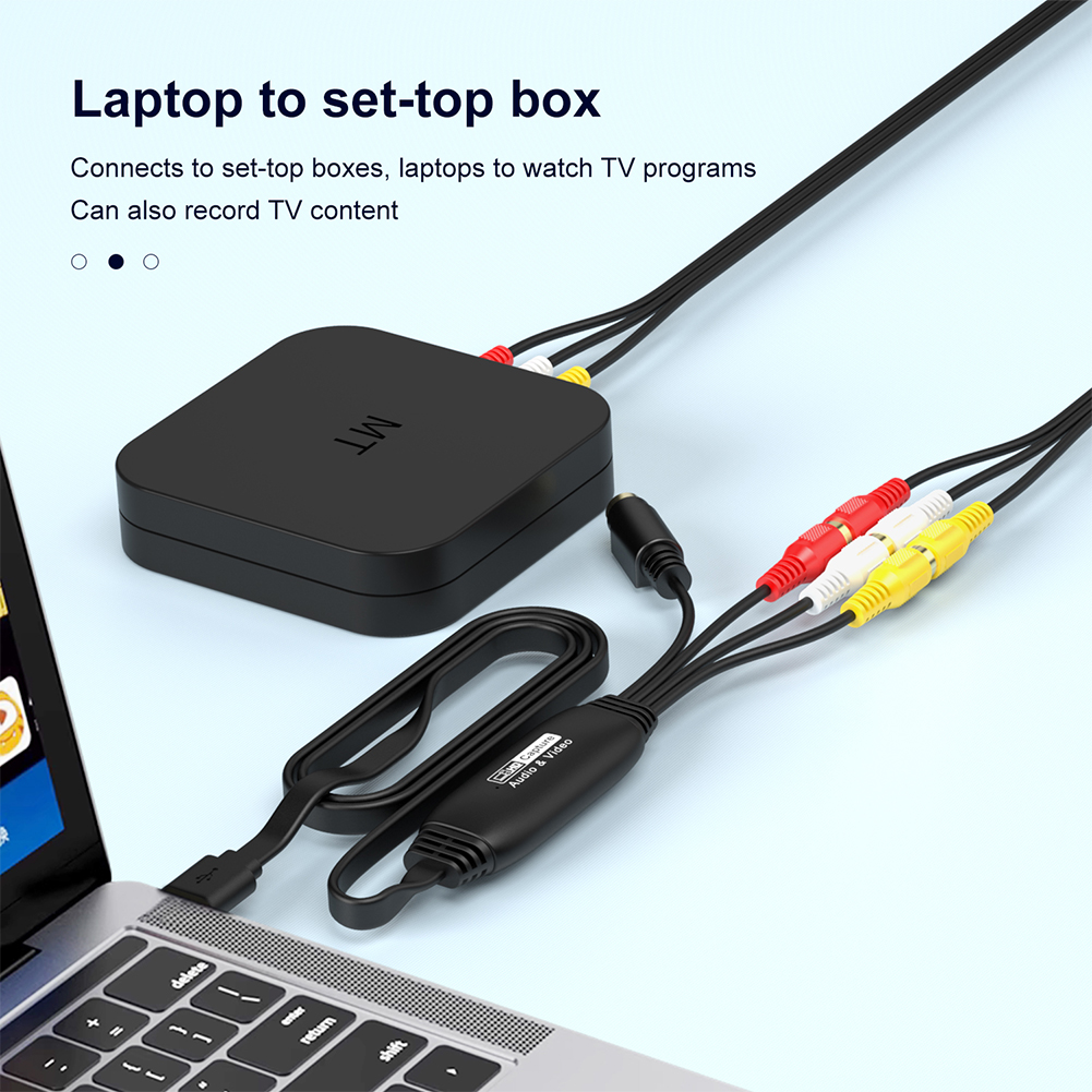 USB Video Capture Card VHS VCR TV DVD USB To AV Video Capture Adapter RCA To USB Video Converter for /PC