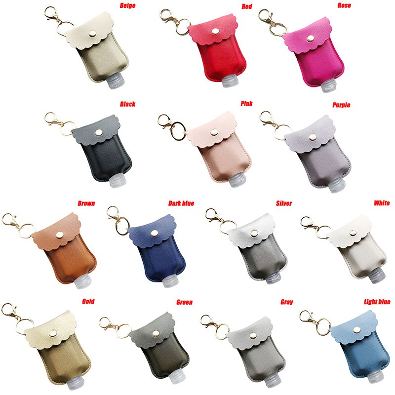 Bouteille de voyage et porte-clés bouteilles vides rechargeables pour désinfectant pour les mains