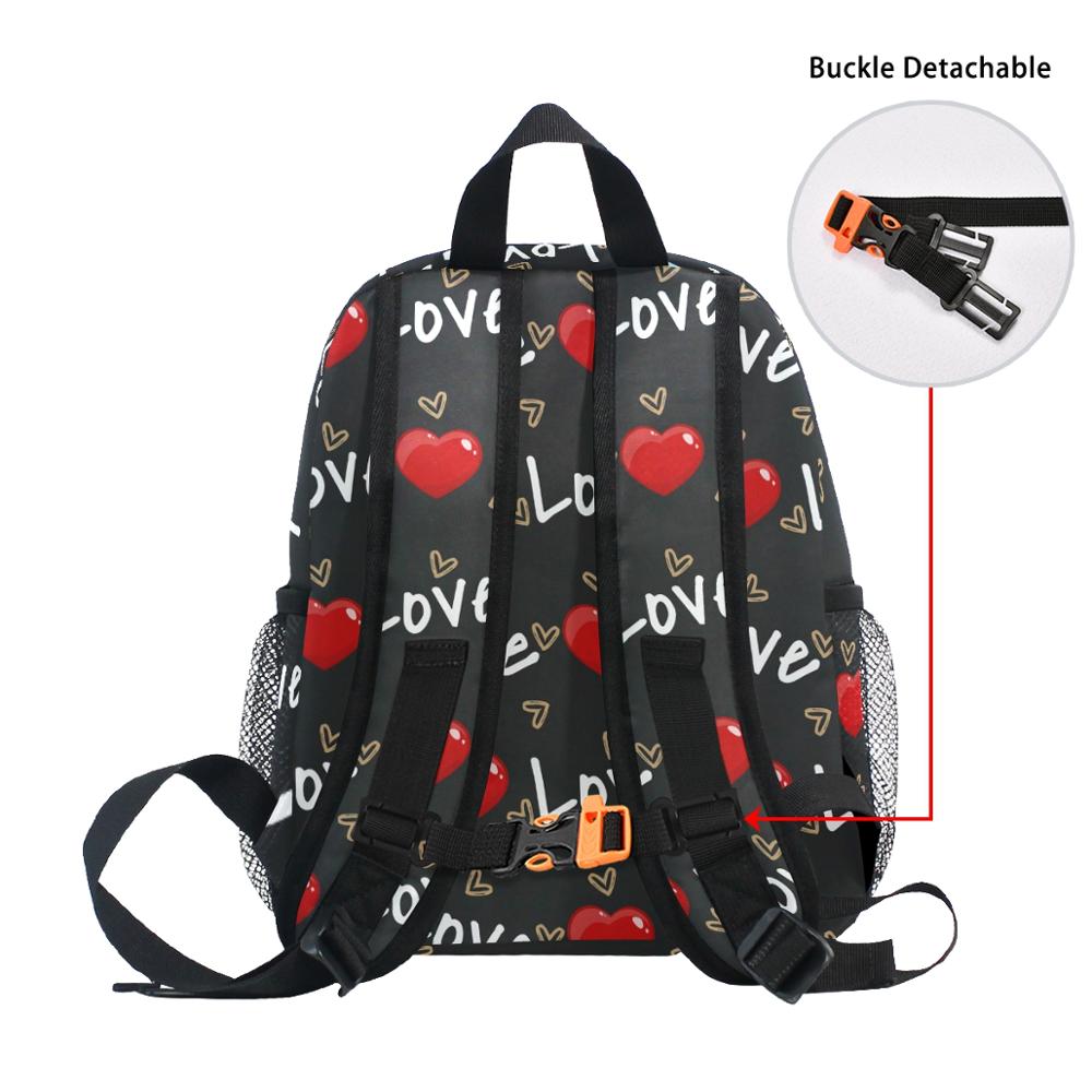 Moda Coração Vermelho Com Amor Texto Mochilas Bonito meninas do Estudante Da Escola Sacos Mochila Meninas Luxo Adolescente do Sexo Feminino Saco Da Senhora Saco de Livro